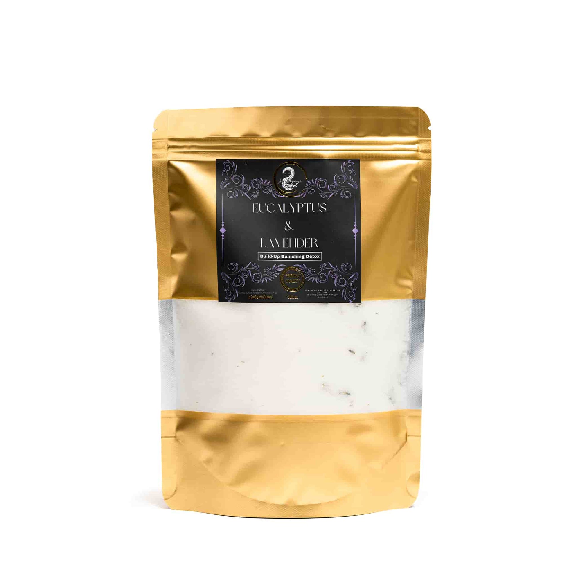 Build-Up Banishing Detox 16oz with Eucalyptus and Lavender for clarifying and removing buildup from hair and scalp