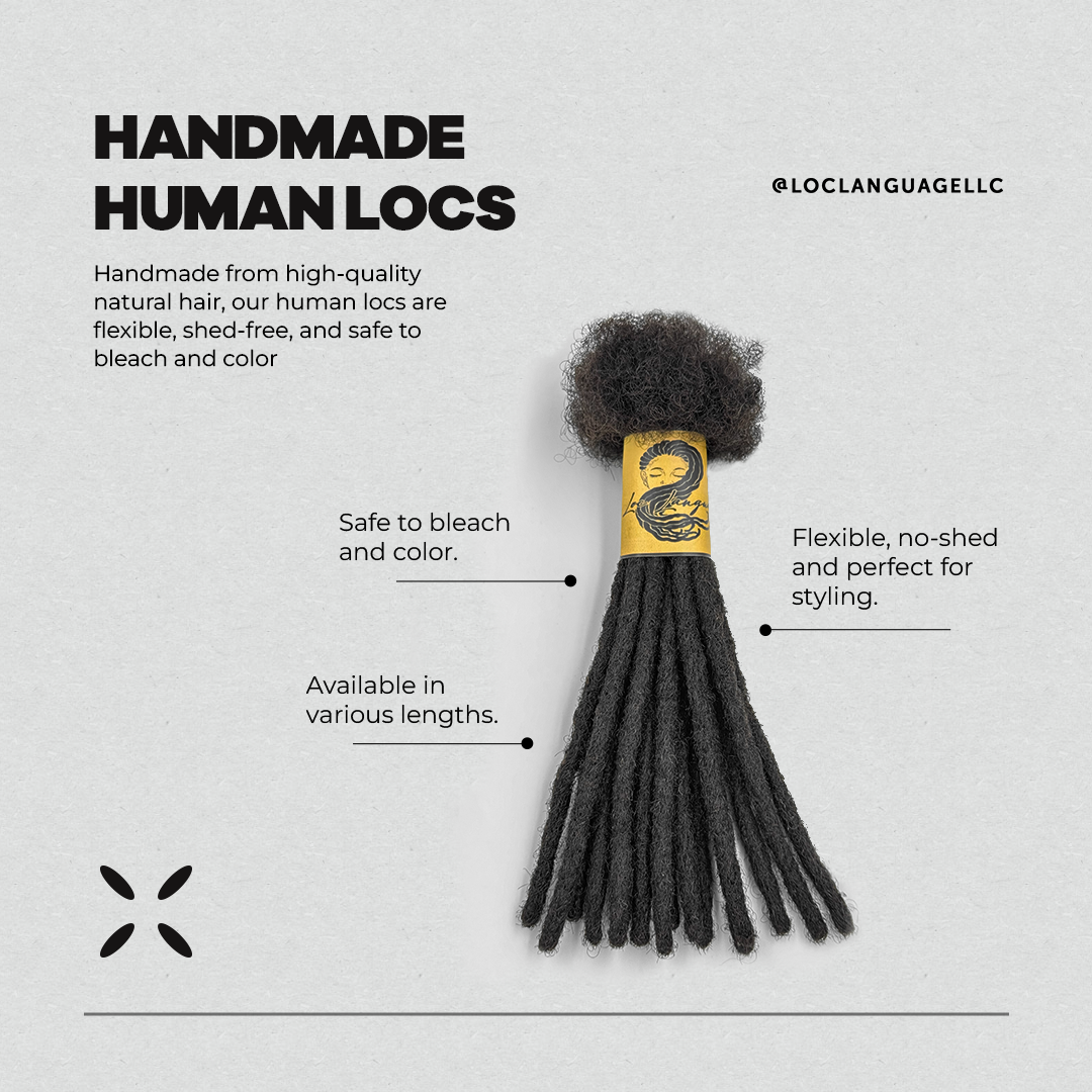 Handmade Human Soft Locs (Natural Colors)
