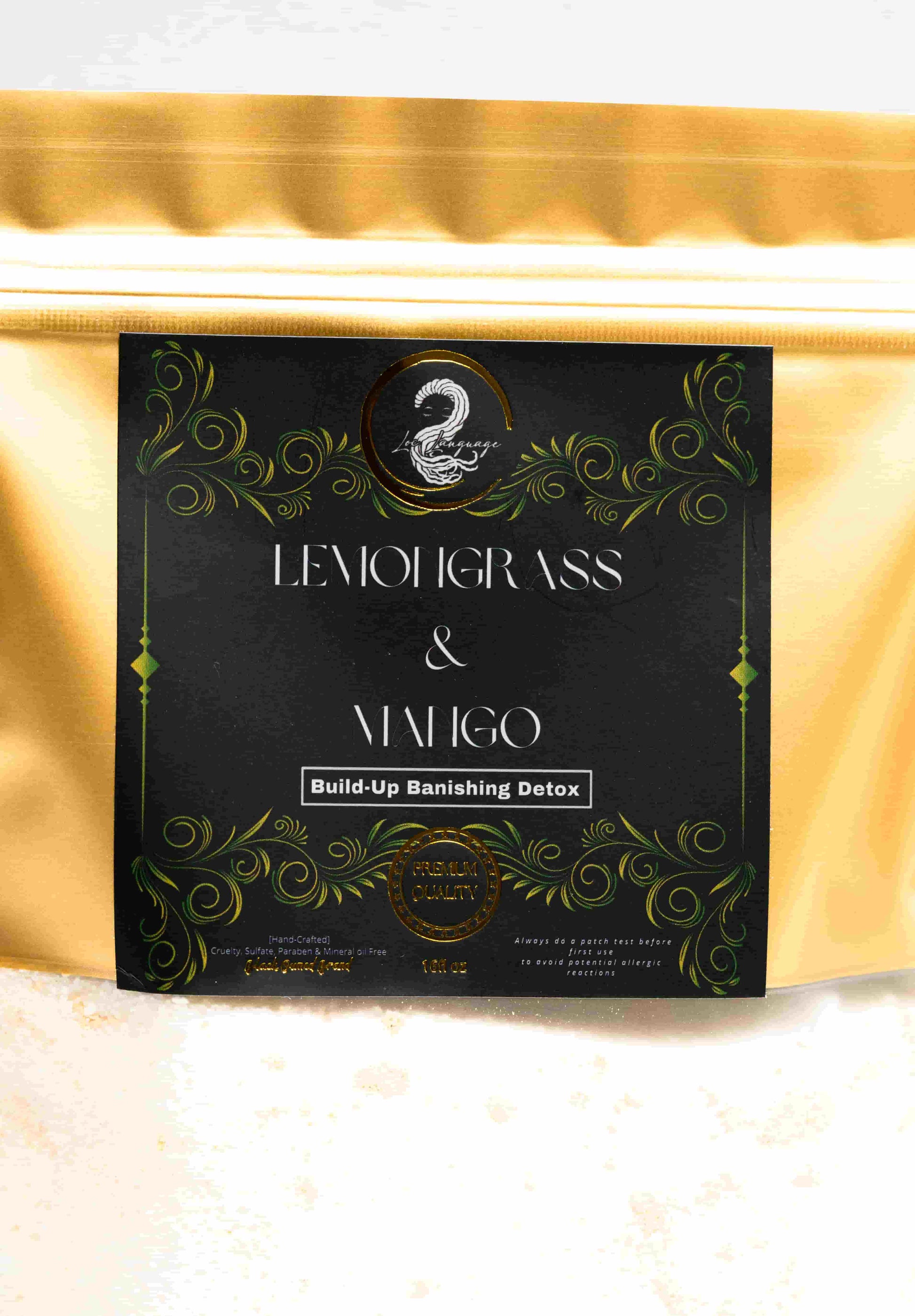 Build-Up Banishing Detox 16oz with Lemongrass for refreshing and clarifying hair and scalp buildup