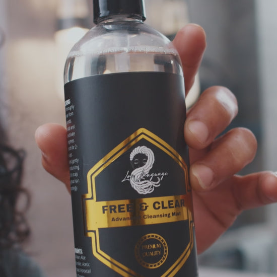 Refreshing scalp mist application with product removing build-up