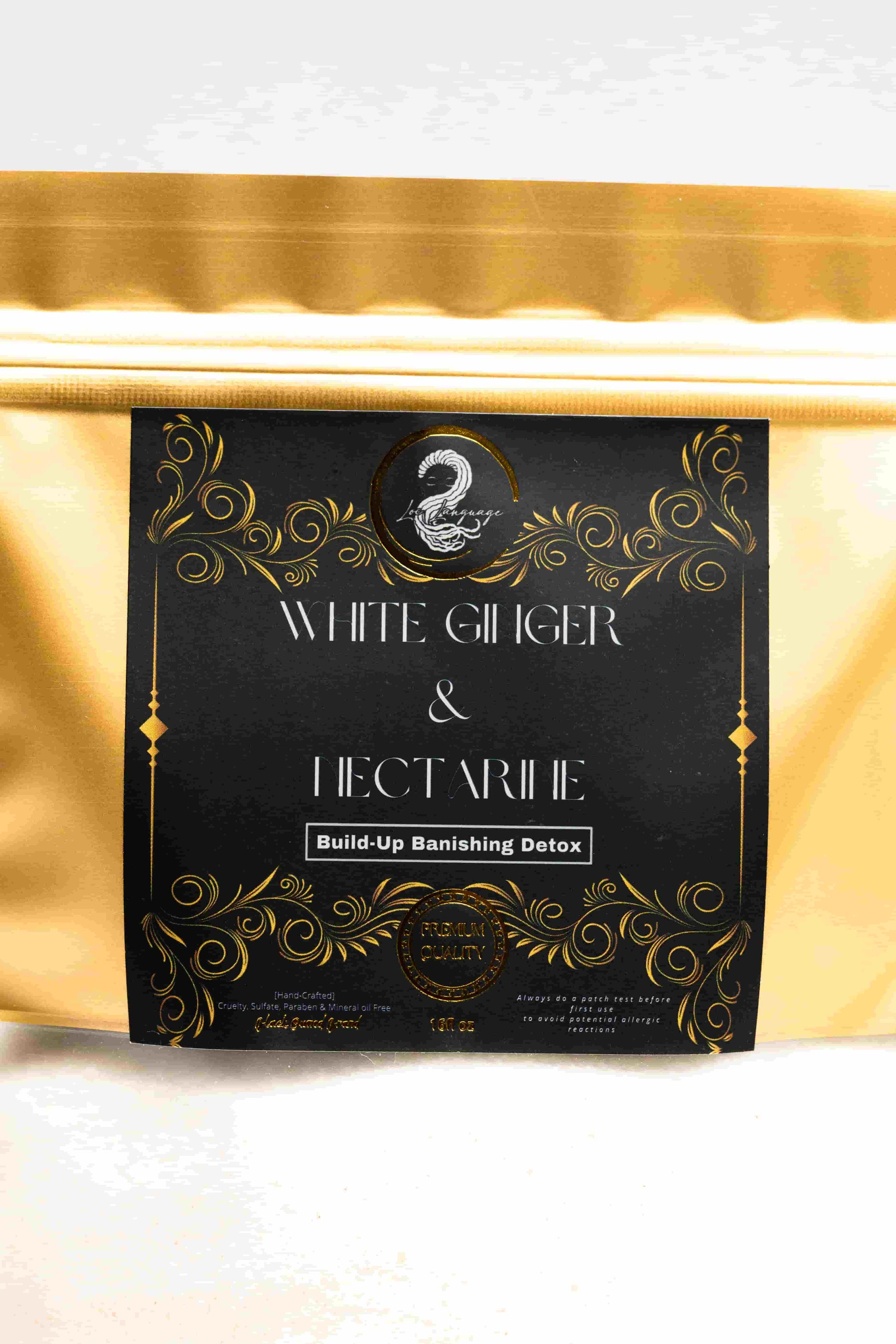 White Ginger scented Build-Up Banishing Detox, 16oz hair and scalp detox treatment